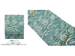 花唐草模様織出し袋帯